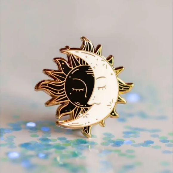 Unbranded Jewelry - Moon & Sun Enamel Pin